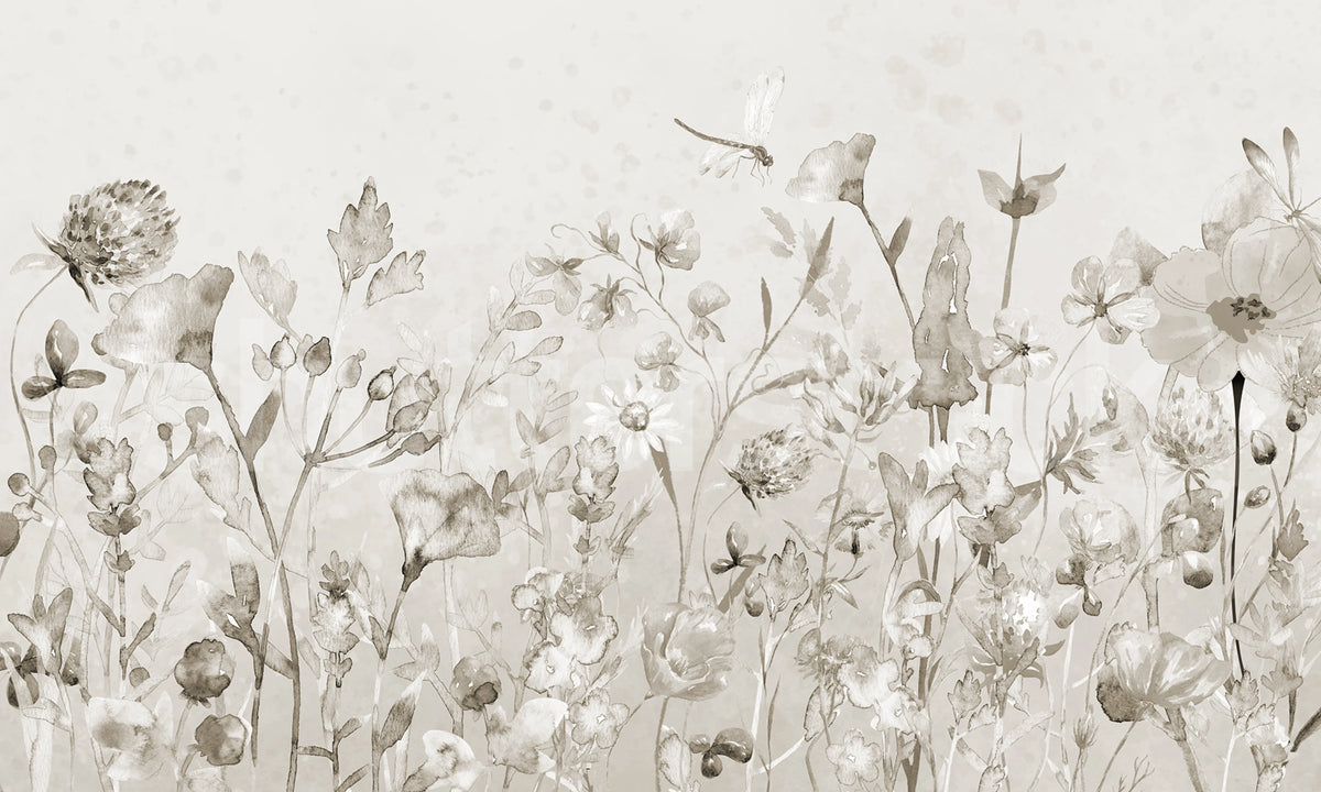Dreamy Garden, Soft Mural Wallpaper - pure wallpaper artwork