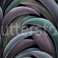 Grand Leaves, Purple Mural Wallpaper - pure wallpaper artwork