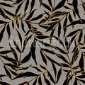 Bold Leaves, Gray Mural Wallpaper - pure wallpaper artwork