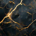 Black & Gold Marble Wall Mural – Custom Size Luxury Peel & Stick Wallpaper Mural Wallpaper - room preview 02