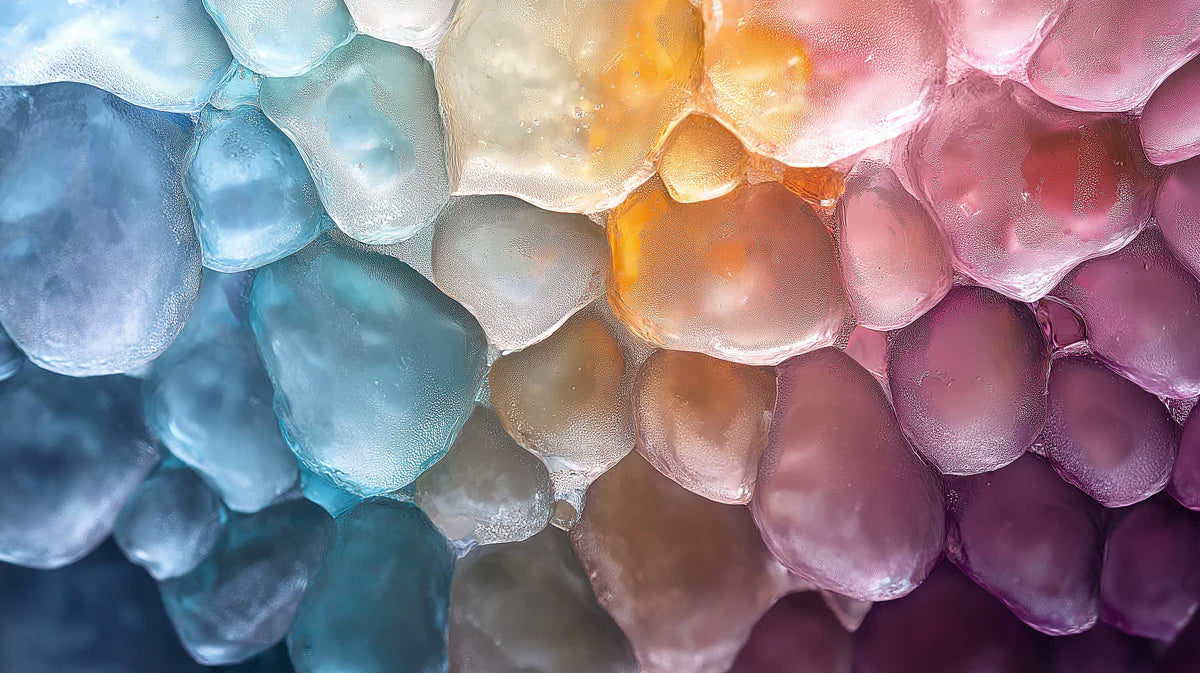 Gradient Crystal Mural Wallpaper Pink, Purple, Blue and Brown Mural Wallpaper - room preview 02