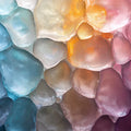 Gradient Crystal Mural Wallpaper Pink, Purple, Blue and Brown Mural Wallpaper - room preview 02