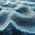 Icy Wave Texture Mural Wallpaper Blue and White Wave Mural Wallpaper - room preview 02