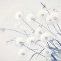 Dandelion and Dragonfly Mural Wallpaper for a Reading room White Blue and Light Gray Dandelion Mural Wallpaper - room preview 02