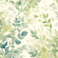 Green Leafy Mural Wallpaper for a living room Various Shades of Green and Beige Leaves Mural Wallpaper - room preview 02