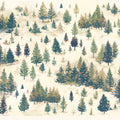 Forest in Mist Mural Wallpaper Green, Beige and Brown -1 Mural Wallpaper - room preview 02
