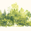 Lush Green Forest Mural Wallpaper Various Shades of Green and Yellow Forest -1 Mural Wallpaper - room preview 02