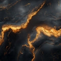 Black and Gold Marble Mural Wallpaper Black, Gold and Dark Gray Marble Mural Wallpaper - room preview 02