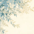 Green Leafy Mural Wallpaper for a living room Various Shades of Green and Beige Leaves Mural Wallpaper - room preview 02