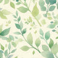 Green Leafy Mural Wallpaper for a Lounge Various Shades of Green and Beige Leaves Mural Wallpaper - room preview 02