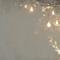 Vintage Deer and Bulb Mural Wallpaper Beige, Brown and Gold Deer -2 Mural Wallpaper - room preview 02