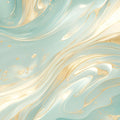 Turquoise and Gold Swirl Mural Wallpaper Turquoise, Gold and White Marble Mural Wallpaper - room preview 02