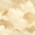 Golden Clouds Mural Wallpaper for a Lounge of hotel or office Beige, Light Brown and White Mural Wallpaper - room preview 02