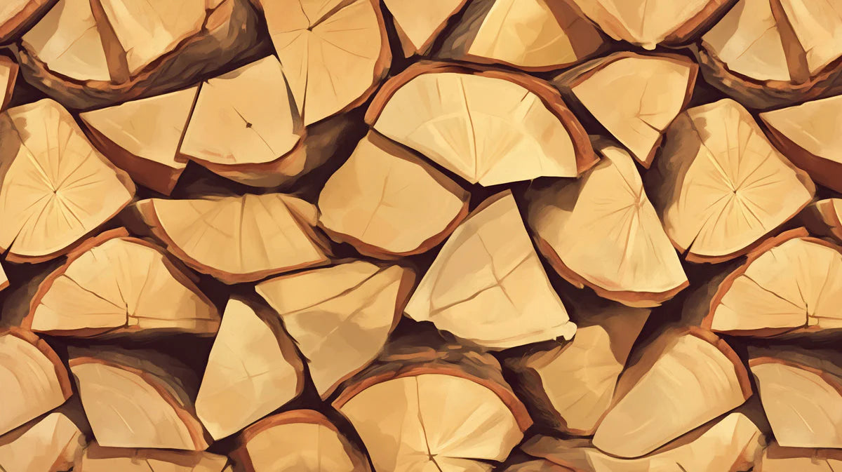 Wood Logs Mural Wallpaper Various Shades of Brown Woods Mural Wallpaper - room preview 02