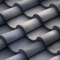 Gray Roof Tiles Mural Wallpaper Gray and Black Roof Tiles Mural Wallpaper - room preview 02