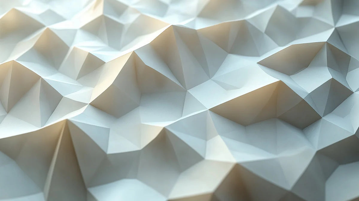 Blue and Gray Geometric Mural Wallpaper Blue, Gray, and Beige Geometric Pattern Mural Wallpaper - room preview 02