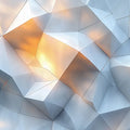 3D Blue and Gray Geometric Mural Wallpaper Blue, Gray, and Beige Geometric Pattern Mural Wallpaper - room preview 02