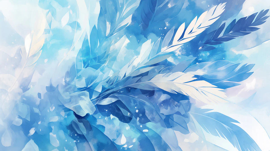 Peacock Wallpaper Mural – Bird Wall Mural for living room – Blue Feather in Living Room Blue and White Feathers -5 printable artwork
