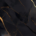 Black and Gold Marble Mural Wallpaper in Living Room Black and Gold Marble -3 Mural Wallpaper - room preview 02