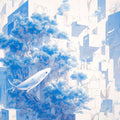 Blue Aquarium Mural Wallpaper in Bedroom Blue and White Aquarium -3 Mural Wallpaper - room preview 02