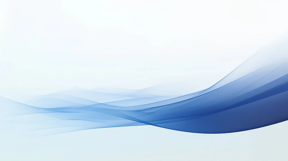 Blue Wave Mural Wallpaper in Commercial Space Blue and White Wave Mural Wallpaper - room preview 02