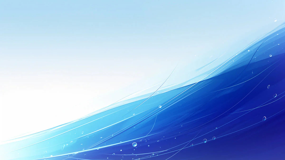 Blue Wave Mural Wallpaper in Commercial Space Blue and White Wave Mural Wallpaper - room preview 02