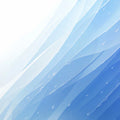 Blue Wave Mural Wallpaper in Dining Room Blue and White Wave Mural Wallpaper - room preview 02