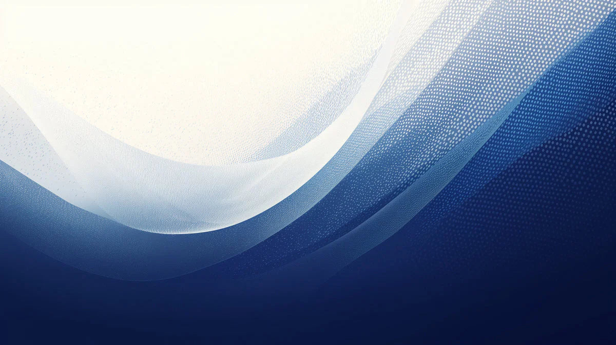 Dark Blue Wave Mural Wallpaper in Dining Room Blue and White Wave Mural Wallpaper - room preview 02