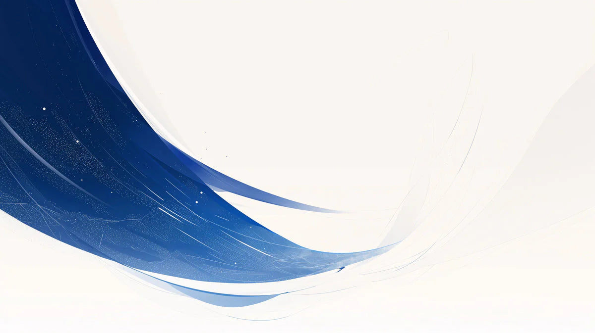 Blue and White Wave Mural Wallpaper in Dining Room Blue and White Wave Mural Wallpaper - room preview 02