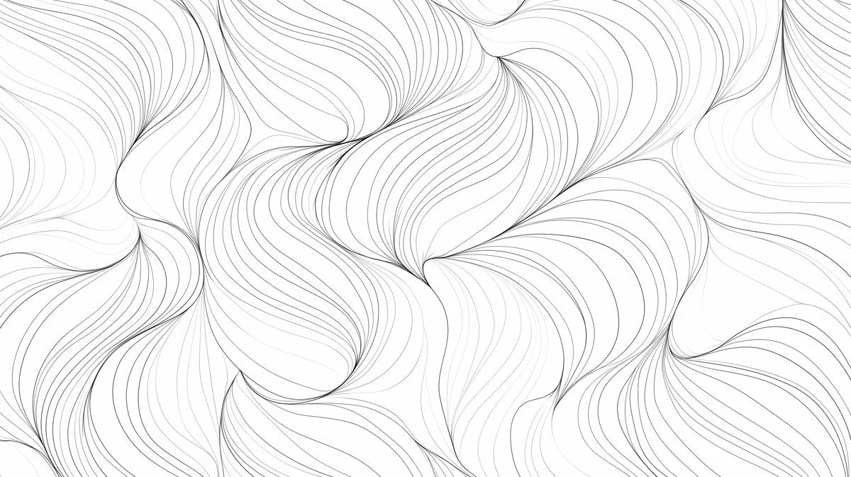 Black and White Swirl Mural Wallpaper in Bedroom Black and White Swirl -7 Mural Wallpaper - room preview 02