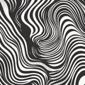 Wavy Dotstream Mural Wallpaper Black and White Abstract Flow with Dotted Accents Mural Wallpaper - room preview 02