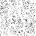 Floral Pattern Mural Wallpaper in Restaurant Various Pastel Colors of Flowers Mural Wallpaper - room preview 02