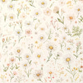 Floral Mural Wallpaper in Cafe Various Pastel Colors of Flowers Mural Wallpaper - room preview 02