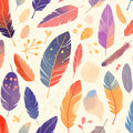 Colorful Feather Mural Wallpaper for Dining Room Various Colors (Red, Orange, Purple, etc.) Feathers Mural Wallpaper - room preview 02