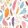 Colorful Feather Mural Wallpaper in Dining Room Various Colors (Red, Orange, Purple, etc.) Feathers -1 Mural Wallpaper - room preview 02