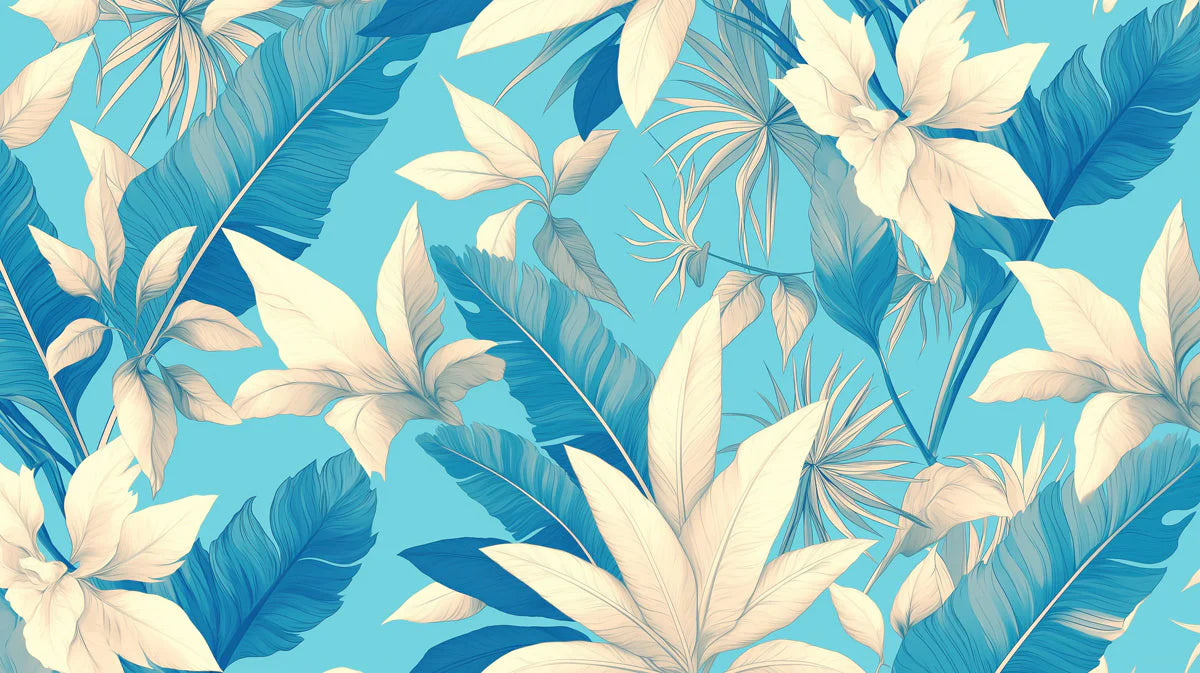 Colorful Leaves Mural Wallpaper in Dining Room Various Colors (Red, Orange, Purple, etc.) Feathers -3 Mural Wallpaper - room preview 02