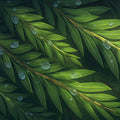 Green Palm Leaf Mural Wallpaper in Cafe Various Shades of Green Palm -2 Mural Wallpaper - room preview 02