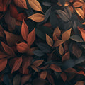 Autumn Leaves Mural Wallpaper in Bedroom Brown, Orange, and Yellow Autumn Leaves -4 Mural Wallpaper - room preview 02
