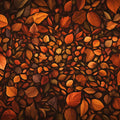 Autumn Leaves Mural Wallpaper in Bedroom Brown, Orange, and Yellow Autumn Leaves -7 Mural Wallpaper - room preview 02