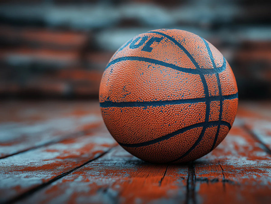 Rustikale Basketball Wandtapete im Spielzimmer Orange, Blau und Braun Basketball Wandtapete printable artwork