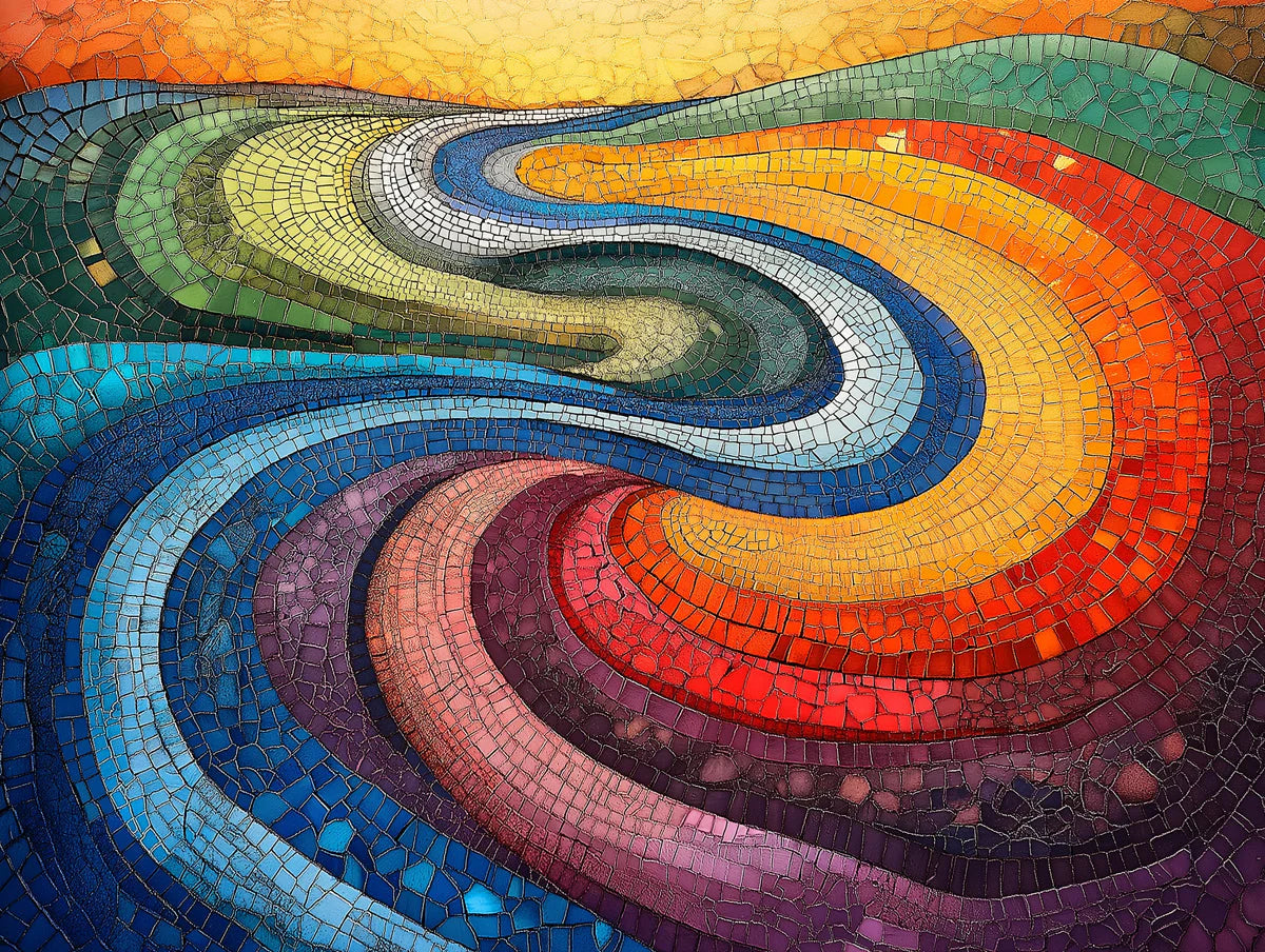 Abstract Wave Mural Wallpaper for a Bedroom Various Colors (Blue, Green, Yellow, etc.) of Wave Mural Wallpaper - room preview 02
