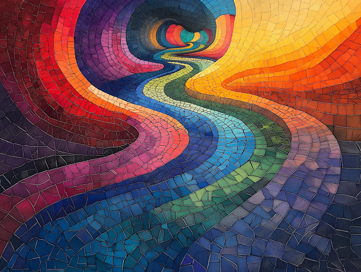 Abstract Wave Mural Wallpaper in a home office Various Colors (Blue, Green, Yellow, etc.) of Wave Mural Wallpaper - room preview 02