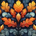 Colorful Leaves Mural Wallpaper in Dining Room Various Colors (Orange, Green, etc.) of leaves Mural Wallpaper - room preview 02