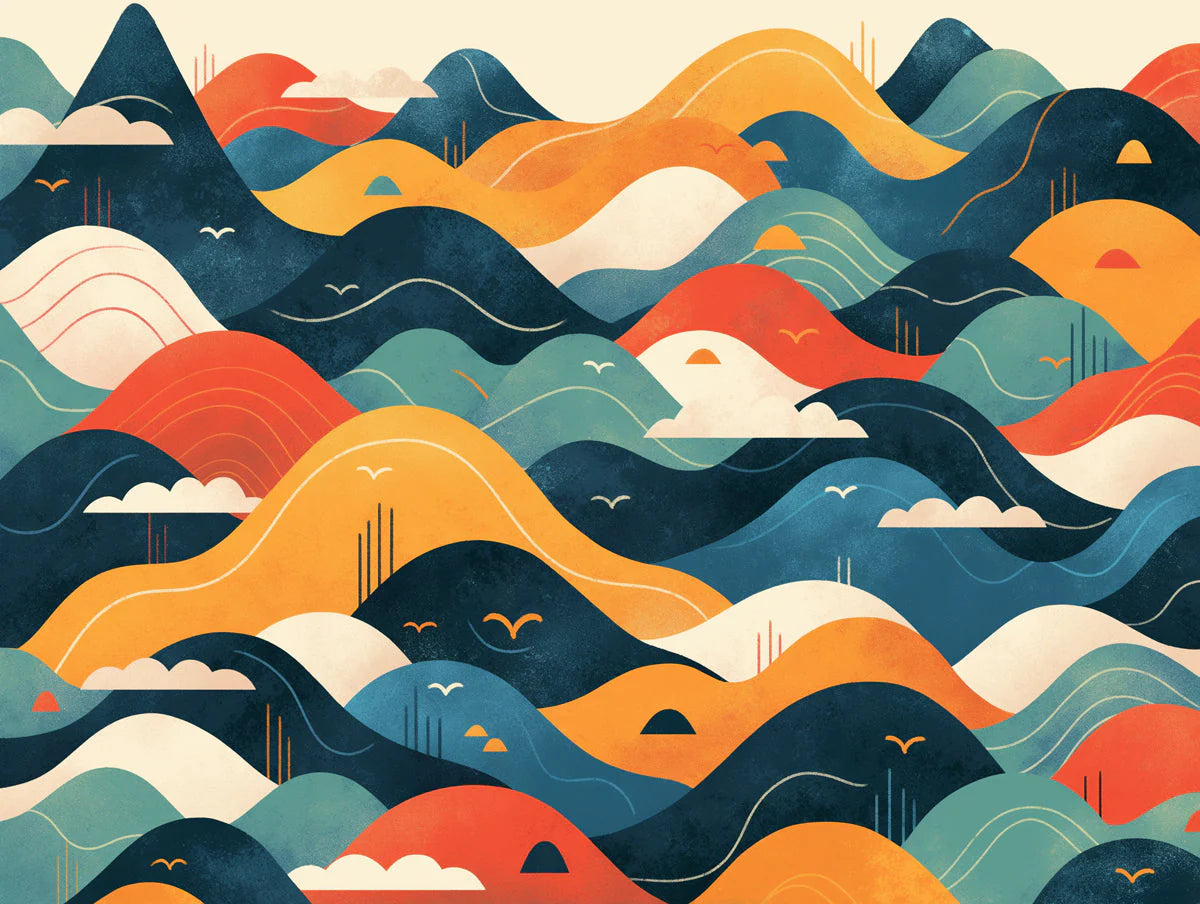 Cloudy Sunset Wallpaper in Living Room Various Colors (Orange, Green, Blue, etc.) of Sunset Mural Wallpaper - room preview 02