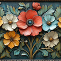 3D Vibrant Floral Mural Wallpaper for Bedroom Various Colors (Orange, Yellow, Green, etc.) of flowers Mural Wallpaper - room preview 02