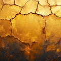 Cracked Gold Mural Wallpaper in Living Room Gold and Brown Surface Mural Wallpaper - room preview 02
