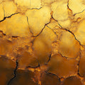 Cracked Gold Mural Wallpaper in Living Room Gold and Brown Surface Mural Wallpaper - room preview 02