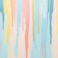 Pastel Drip Mural Wallpaper in Dining Room Various Pastel Colors (Pink, Blue, Yellow, etc.) of Drip Mural Wallpaper - room preview 02