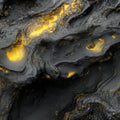 Black and Gold Marble-like Mural Wallpaper in Office or Livingroom Black, Gold of Marble-like Mural Wallpaper - room preview 02