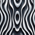 Black and White Stripe Mural Wallpaper in Bedroom Black and White Stripe Mural Wallpaper - room preview 02